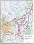 Trac� des 4 fuseaux du CFAL 